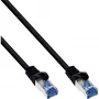 InLine Patchkabel, Cat.6A, S/FTP, PE für Außenbereich, schwarz, 1m