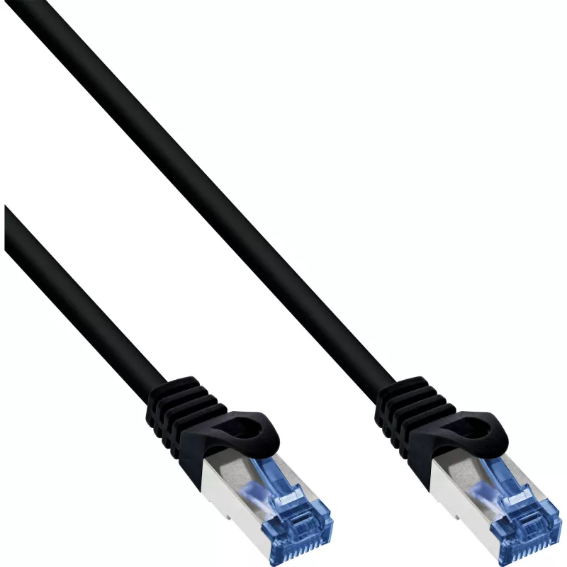 InLine Patchkabel, Cat.6A, S/FTP, PE-Mantel, schwarz, 3 m