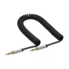 InLine schlank Audio Spiralkabel 3,5 mm Stecker / Stecker 4-polig Stereo 2 m