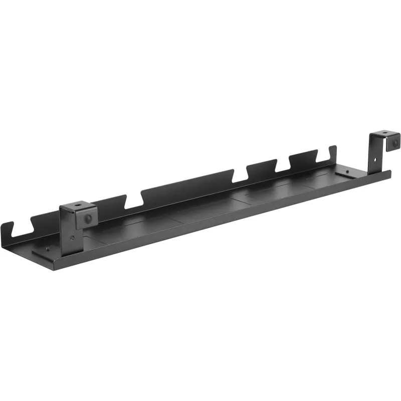 Kabelwanne/-ablage für Untertischmontage InLine 131×590×74 mm, schwarz