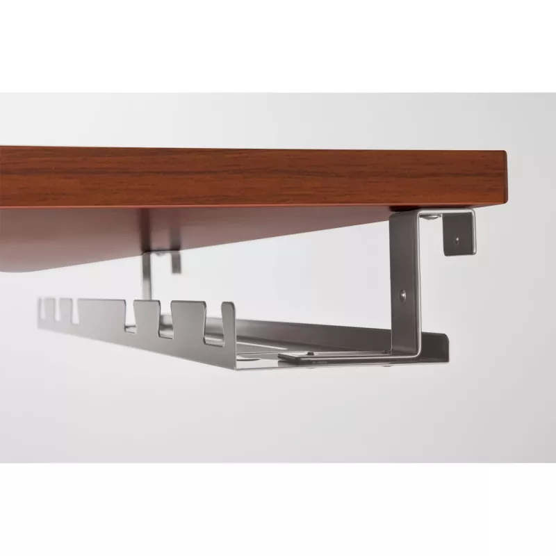 Kabelwanne für Untertischmontage InLine 131×590×74 mm grau