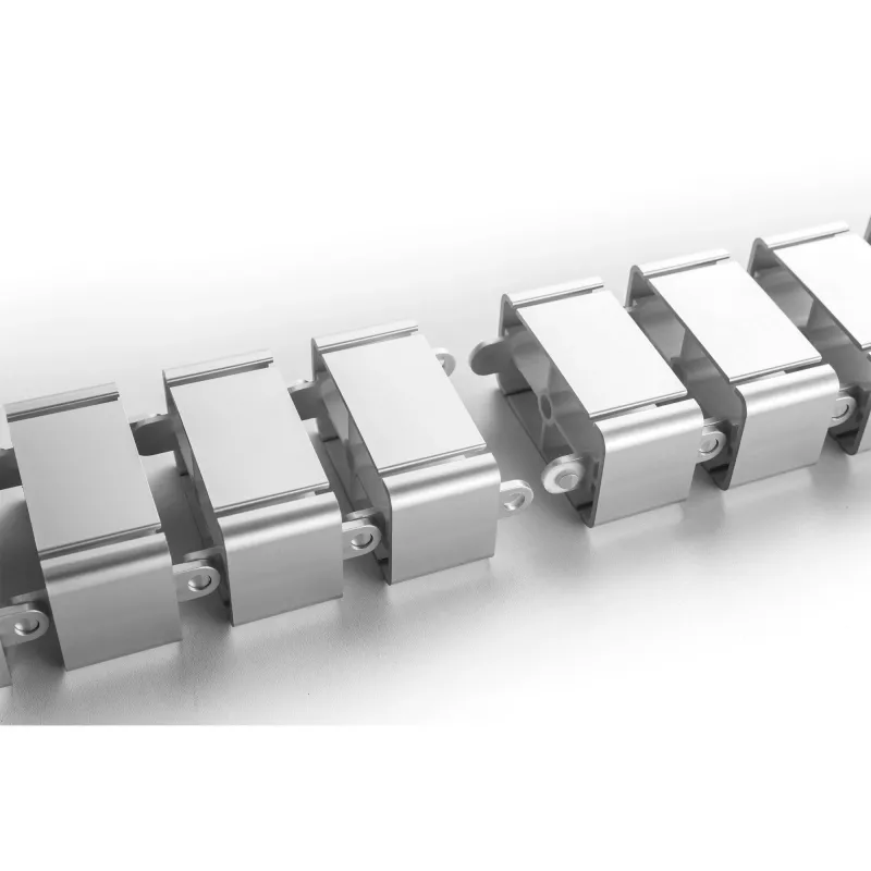 Kabelkanal InLine für höhenverstellbare Tische, 4 Kammern, grau, 68×36×42 mm