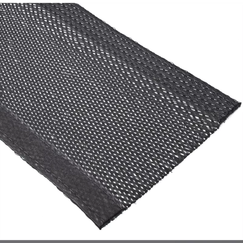 Kabelschlauch InLine Stoffschlauch mit Klettverschluss 1 m × 25 mm, schwarz