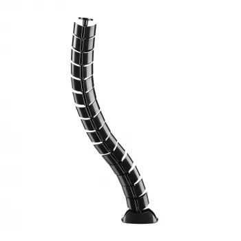 InLine Kabelschlauch flexibel, vertikal für Tische, 2 Kammern, 0,80 m schwarz
