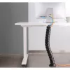 InLine Kabelschlauch flexibel, vertikal für Tische, 2 Kammern, 0,80 m schwarz