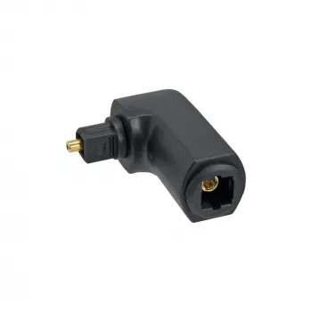 InLine Optischer Audiokabel-Adapter Toslink Stecker / Buchse 90° abgewinkelt