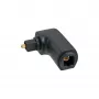 InLine Optischer Audiokabel-Adapter Toslink Stecker / Buchse 90° abgewinkelt