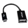 StarTech.com 5in Micro USB zu USB OTG Host Adapter M/F, 0,127 m, Micro-USB B, USB A, USB 2.0, 0,48 Gbit/s, Schwarz