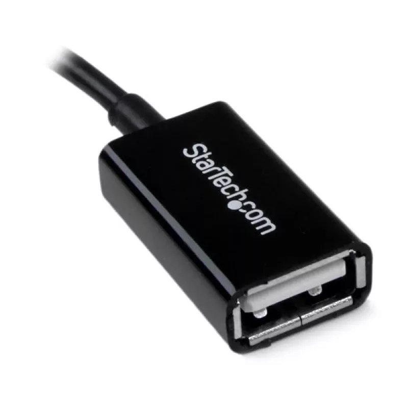 StarTech.com 5in Micro USB zu USB OTG Host Adapter M/F, 0,127 m, Micro-USB B, USB A, USB 2.0, 0,48 Gbit/s, Schwarz