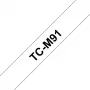 Beschriftungsband Brother TCM91 9 mm Schwarz auf Transparent