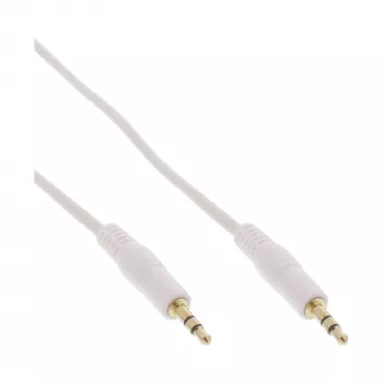 InLine Audiokabel 3,5mm Klinke Stecker / Stecker weiß/gold 5m