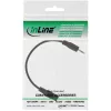 InLine Audio-Adapterkabel 4-polig 2,5mm Stecker / 4-polig 3,5mm Buchse 3m