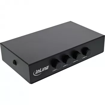 InLine USB 2.0 Switch manuell USB-A Gerät an 4 Computer kabelgebunden