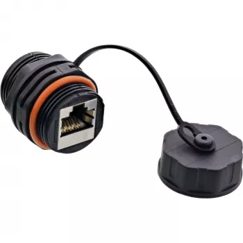 InLine Patchkabel-Kupplung Cat.6A, wasserdicht IP68, für Industrieanwendungen