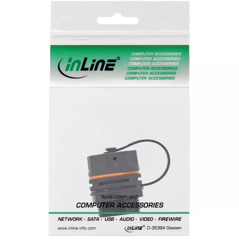 InLine Patchkabel-Kupplung Cat.6A, wasserdicht IP68, für Industrieanwendungen