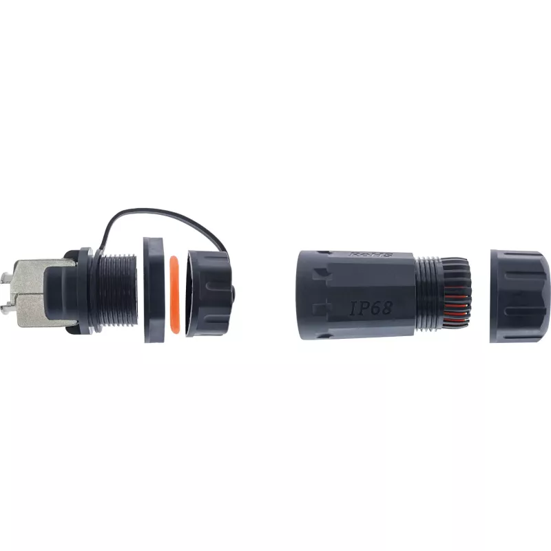 InLine Cat.6A Kupplungsset, wasserdicht IP68, 2x RJ45 F/F, 1:1