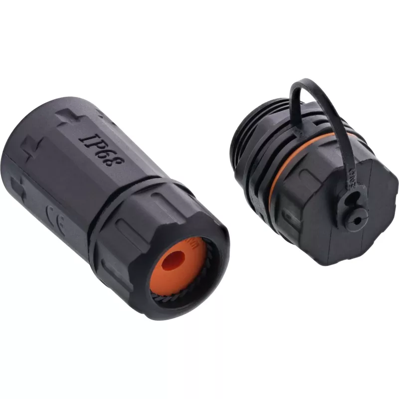 InLine Cat.6A Kupplung, wasserdicht IP68, 2x RJ45 F/F, 1:1