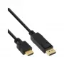 InLine 30 Stück Bulk-Pack DisplayPort auf HDMI Konverterkabel, schwarz, 2 m