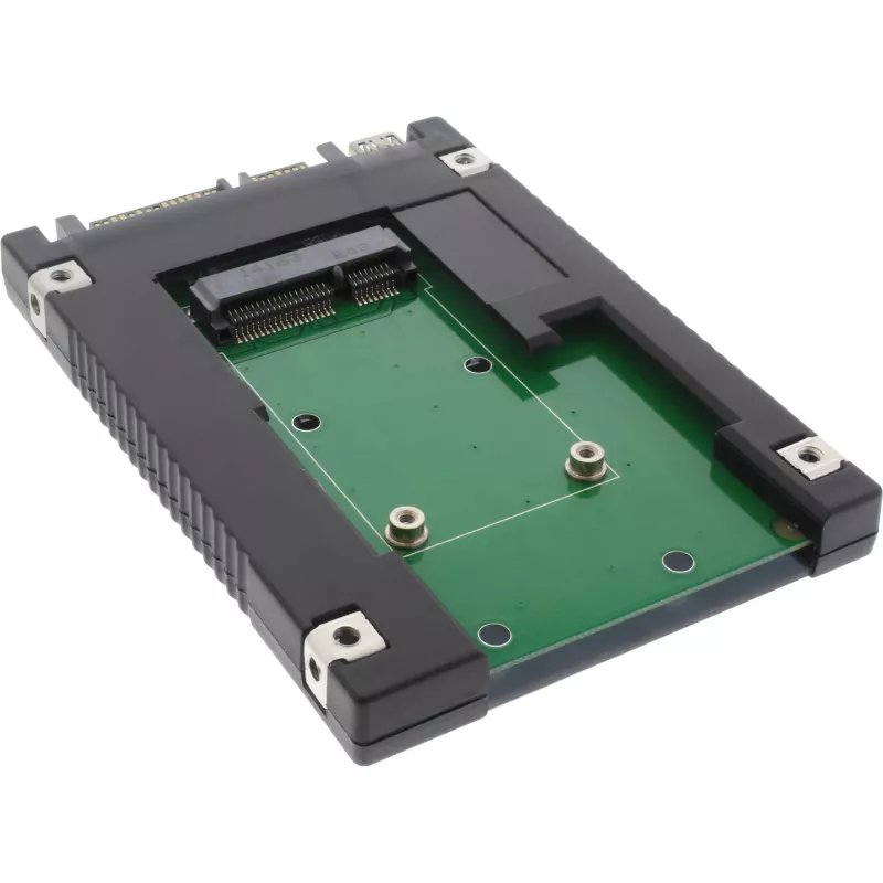 InLine Drive Adapter 2,5 Zoll SATA auf mSATA SSD 76620B Schwarz
