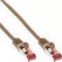InLine Patchkabel S/FTP PiMF Cat.6 250MHz PVC Kupfer braun 0,25m