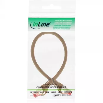 InLine Patchkabel S/FTP PiMF Cat.6 250MHz PVC Kupfer braun 0,25m