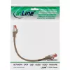 InLine Patchkabel S/FTP PiMF Cat.6 250MHz PVC Kupfer braun 0,3m