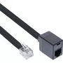 InLine Modular-Kabel RJ12 6P6C Stecker/Buchse 2m