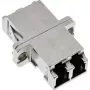 InLine Glasfaser-Adapter Metall Duplex LC/LC SM Keramikhülse mit Flansch