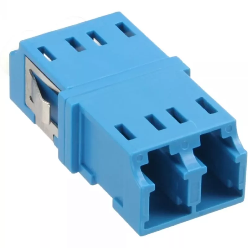 Glasfaser-Adapter Duplex LC/LC SM Keramikhülse blau InLine 89989D