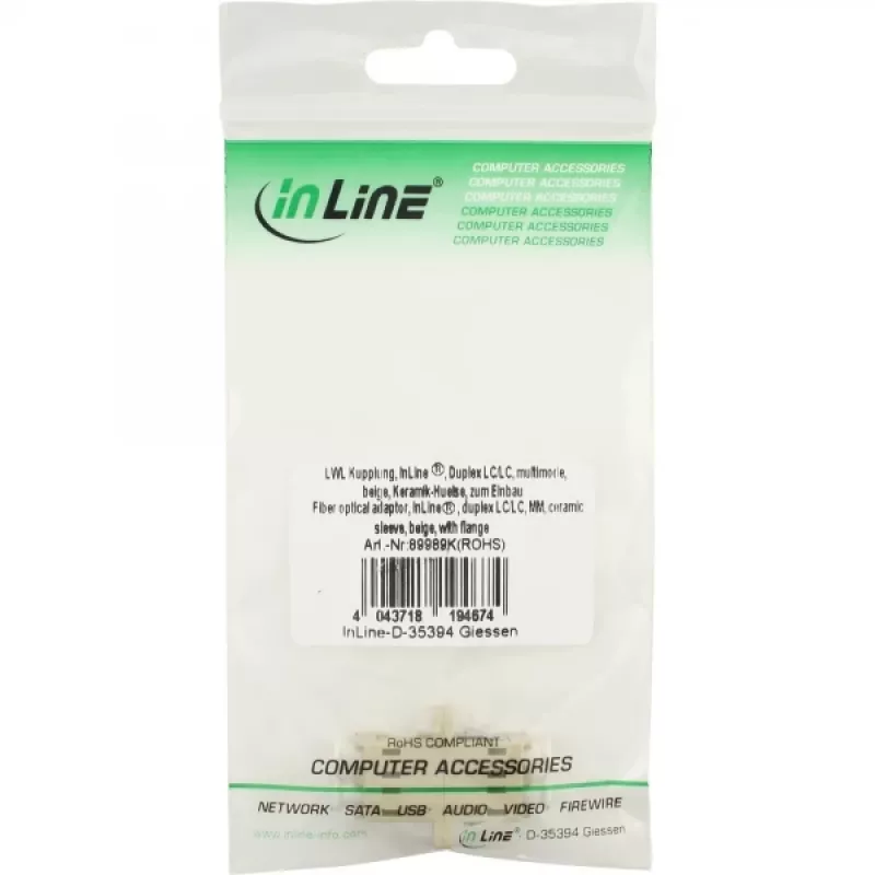 Duplex-Glasfaseradapter LC/LC MM InLine 89989K