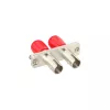 InLine Glasfaseradapter Metall Duplex ST/ST MM Keramikhülse mit Flansch