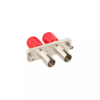 InLine Glasfaseradapter Metall Duplex ST/ST MM Keramikhülse mit Flansch