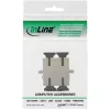 InLine Duplex LWL-Adapter SC/SC MM Keramikhülse mit Flansch InLine 89992A