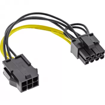 InLine Interner Stromadapter 6 Pin / 8 Pin f. PCIe PCI-Express Grafikkarten