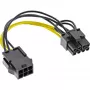 InLine Interner Stromadapter 6 Pin / 8 Pin f. PCIe PCI-Express Grafikkarten