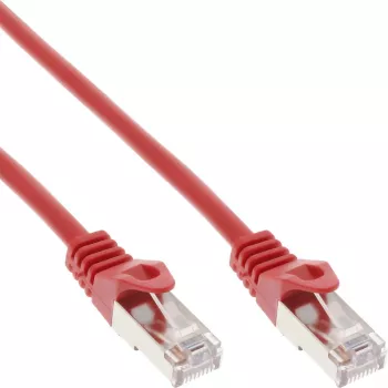 InLine Patchkabel F/UTP Cat.5e rot 0,5m