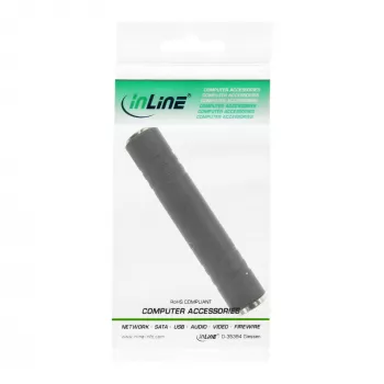 Audio Adapter 6.3mm Klinke Buchse/Buchse Stereo InLine 99307