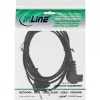 InLine Stromkabel, Eurostecker / Euro8-Stecker gewinkelt, schwarz, 2 m