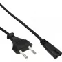 InLine-Netzkabel, Euro-Stecker / Euro8-Stecker, schwarz, 5 m