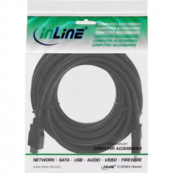 HDMI-Kabel High Speed Stecker / Stecker schwarz 5 m InLine 17605E
