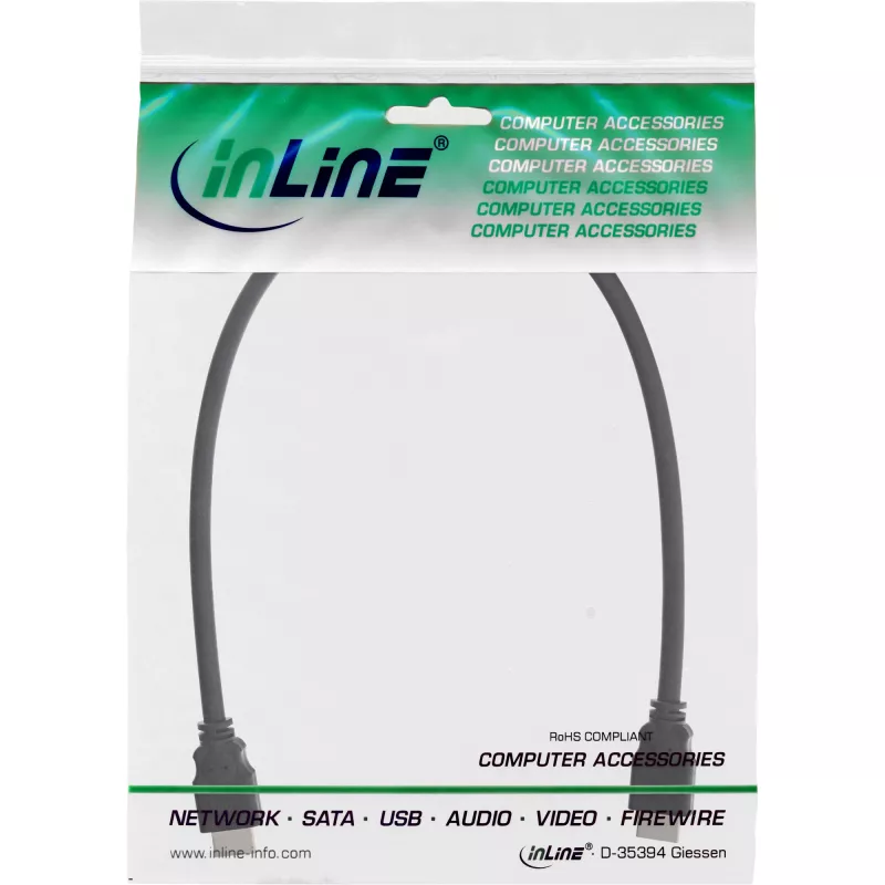 HDMI-Kabel High Speed InLine 17601E 1m Stecker/Stecker schwarz