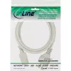 InLine Netzkabel, CEE 7/7 gerade / 3-polig IEC C13 Stecker, grau, 1,5m