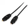 StarTech.com 15 ft Thin Toslink Digital Optical SPDIF Audio Kabel