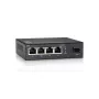 LevelOne 5-Port Gigabit Switch, 1 x SFP, Unmanaged, Gigabit Ethernet (10/100/1000), Vollduplex, Wandmontage möglich