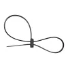 InLine montierbare Doppelkopf-Kabelbinder 300 mm x 4,8 mm, Nylon, schwarz, 100 Stück