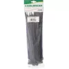 InLine montierbare Doppelkopf-Kabelbinder 300 mm x 4,8 mm, Nylon, schwarz, 100 Stück