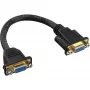 InLine VGA-Adapterkabel 15-Pin VGA Buchse/Buchse 0,2m