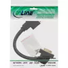 InLine DVI-I Adapterkabel 24+5 DVI-Buchse / Buchse mit Flansch 0,2 m