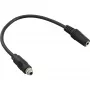 InLine Audio-Adapterkabel, 3,5-mm-Stereo-Buchse auf Buchse, mit einem Mantel, 0,2 m