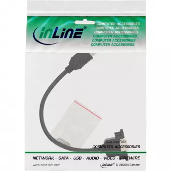 USB 2.0-Adapterkabel Typ A Buchse / Chassisanschluss Typ B InLine 33441F 0,2 m